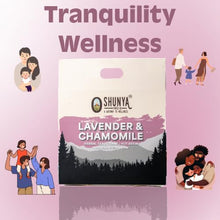 Load image into Gallery viewer, Shunya India Lavender and Chamomile Tisane (20 Tea Bags, 3g Each) - Herbal Infusion Flower Tea, Natural Relaxation, Calming and Caffeine-Free Hot Brew
