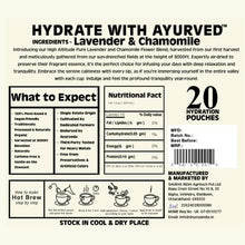 Load image into Gallery viewer, Shunya India Lavender and Chamomile Tisane (20 Tea Bags, 3g Each) - Herbal Infusion Flower Tea, Natural Relaxation, Calming and Caffeine-Free Hot Brew
