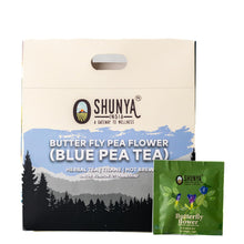 Load image into Gallery viewer, Shunya India® Butterfly Pea/Blue Pea Tea Tisane (20 Tea Bags, 3g Each) - Herbal Infusion Tea Tisane Natural Antioxidant, Support Immunity, Caffeine Free

