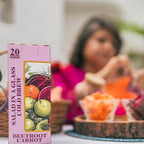 Shunya India® Beet Root, Carrot and Amla Cold Brew (20 Pouch, 5g Each) - Restorative and Detoxifying with Natural Antioxidant, Support Immunity, Caffeine Free