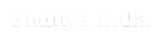 White text 'Shunya India' on a black background